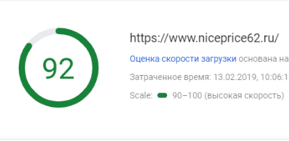 Оптимизация интернет-магазина NicePrice62.ru